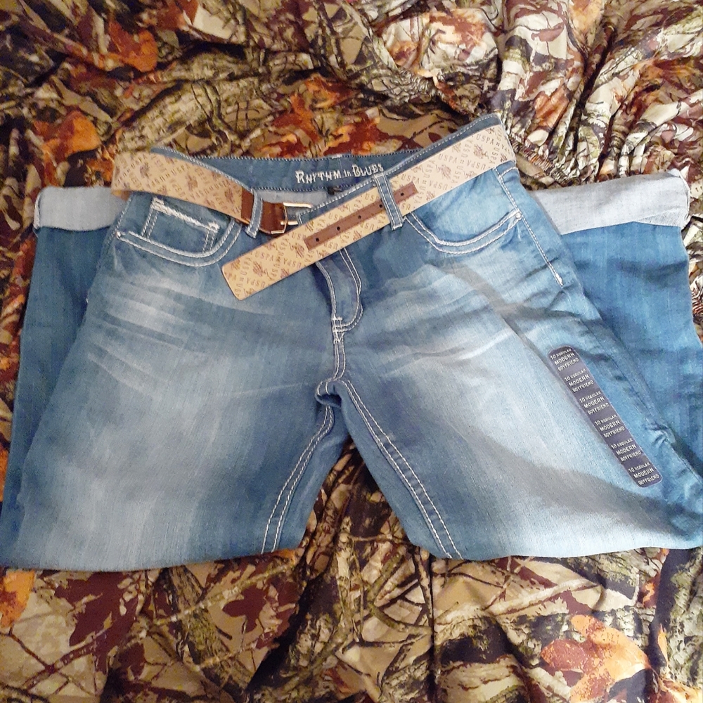 Rhythm in Blues Boyfriend Jeans